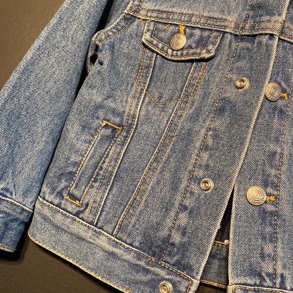 Levi's Denim Trucker Jacket Infant Size 18 M Levi’s Jean Jacket Baby Jacket Blue - Picture 10 of 14